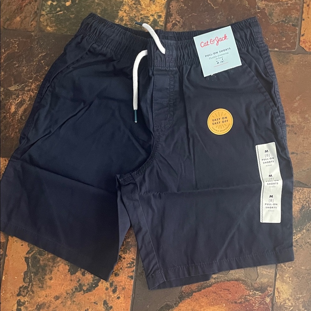 Cat & Jack Dark Blue Kids Pull-On Shorts (25)